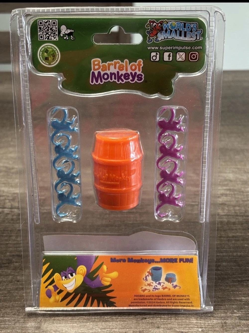 Super Impulse Barrel of Monkeys
Miniature Orange Barrel 10 Monkeys
2024